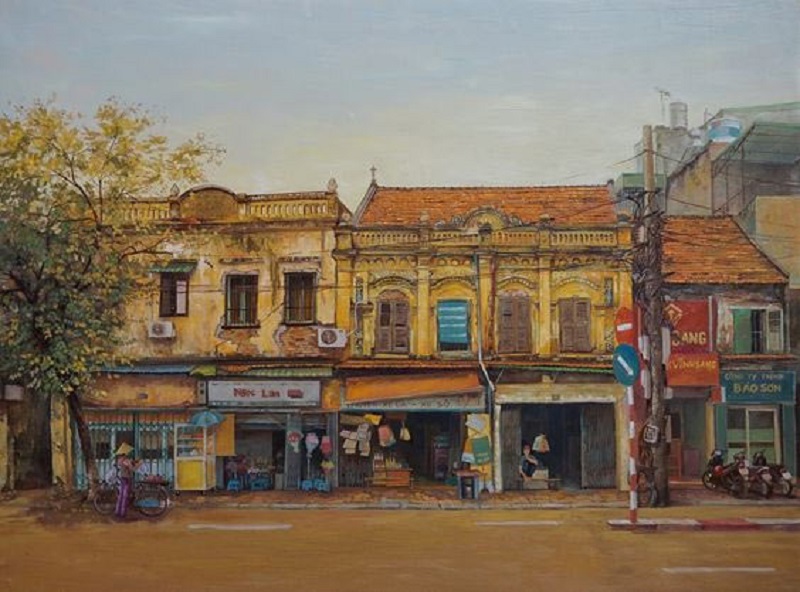 tranh vẽ danh lam thắng cảnh việt nam 25