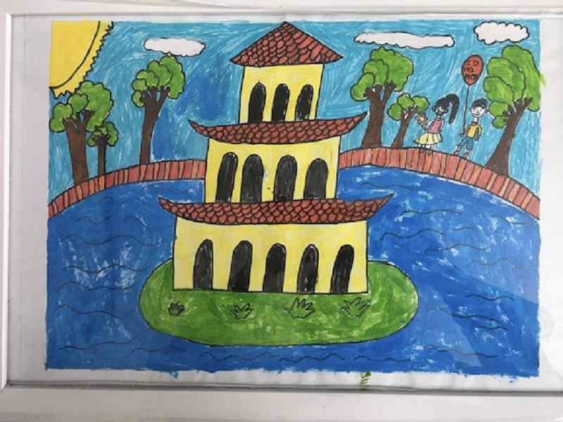 tranh vẽ hồ gươm 22