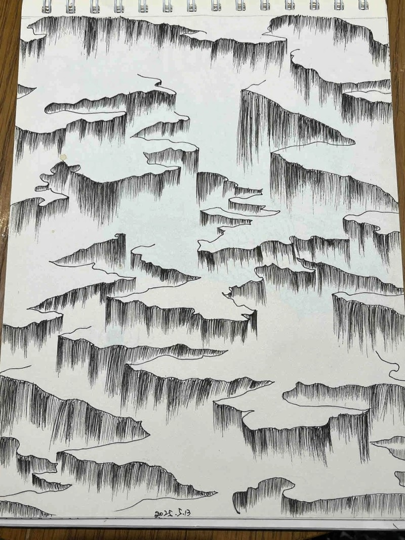 tranh vẽ ruộng bậc thang 3