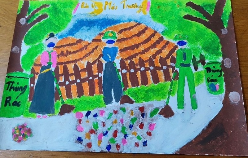 tranh vẽ thanh niên tình nguyện 24