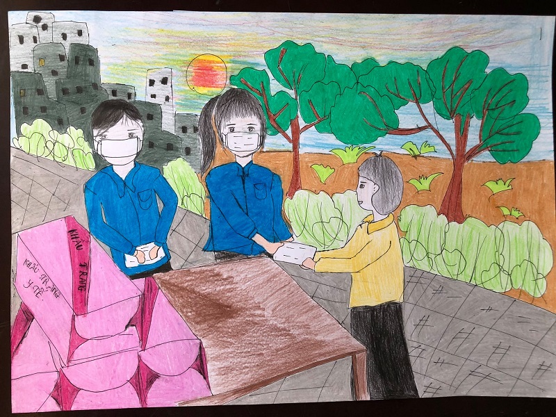 tranh vẽ thanh niên tình nguyện 39