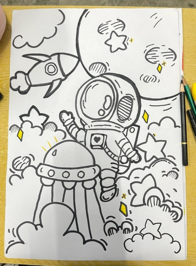 tranh vẽ vũ trụ đẹp 1