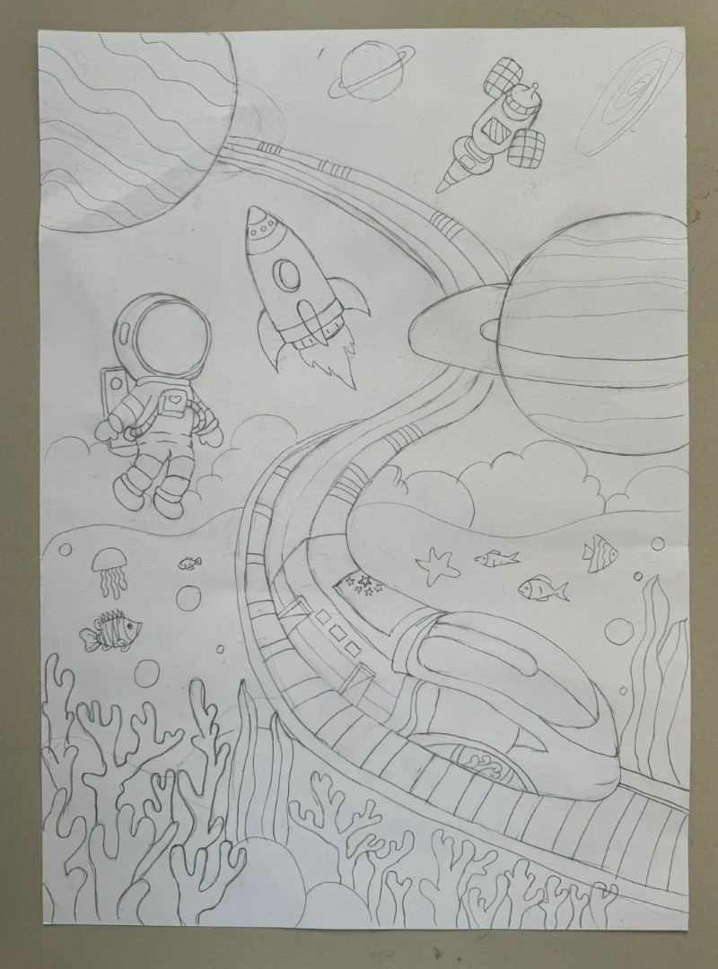 tranh vẽ vũ trụ đẹp 11