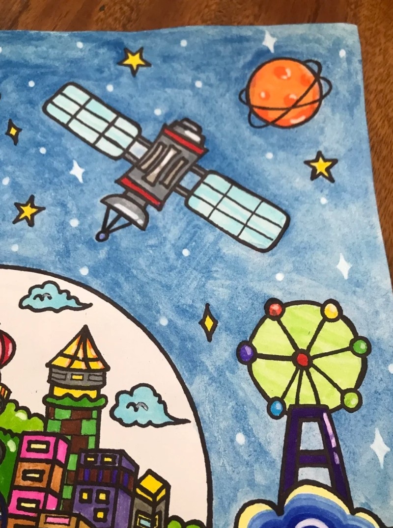 tranh vẽ vũ trụ đẹp 14