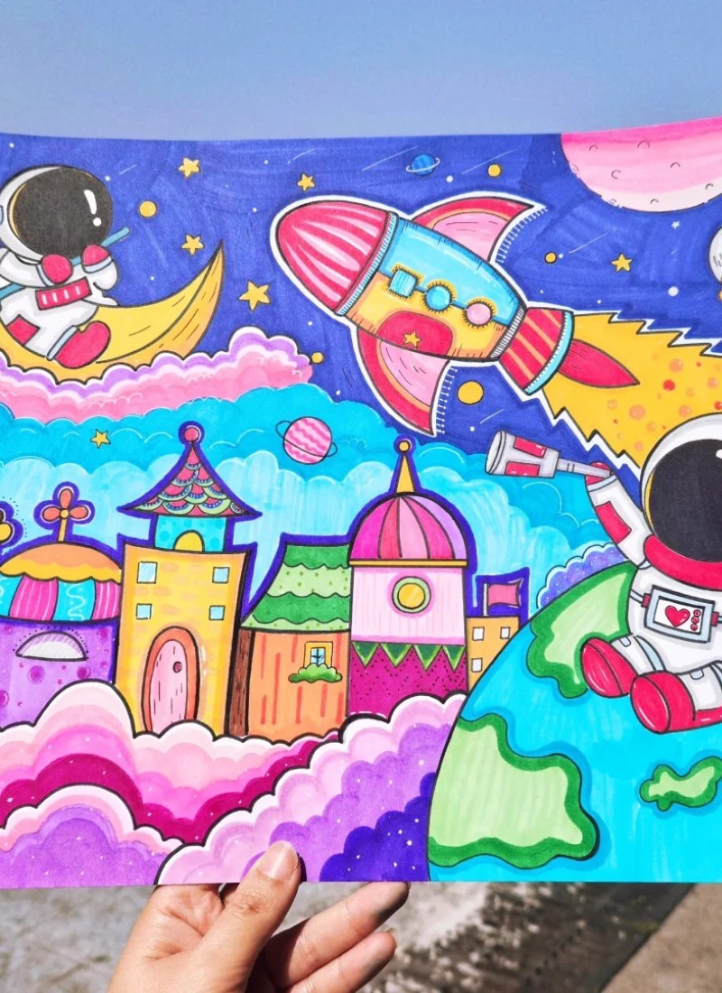 tranh vẽ vũ trụ đẹp 15