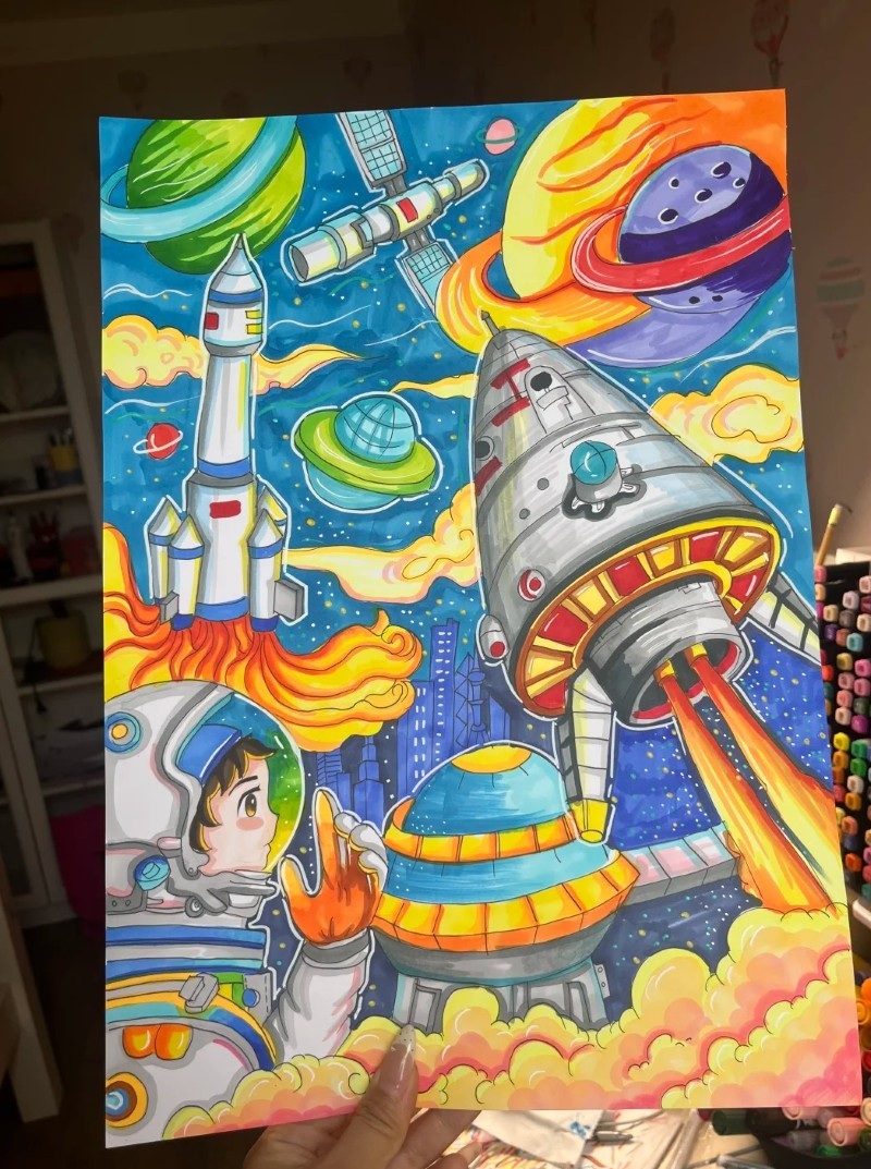 tranh vẽ vũ trụ đẹp 16