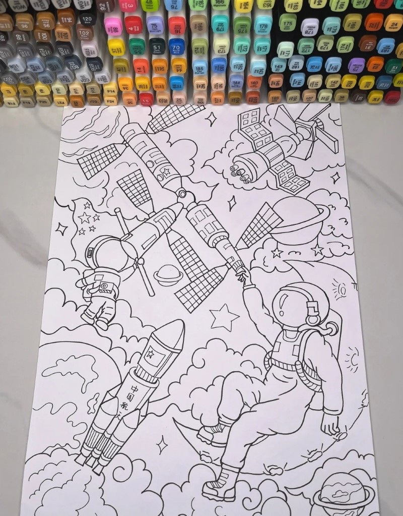 tranh vẽ vũ trụ đẹp 19