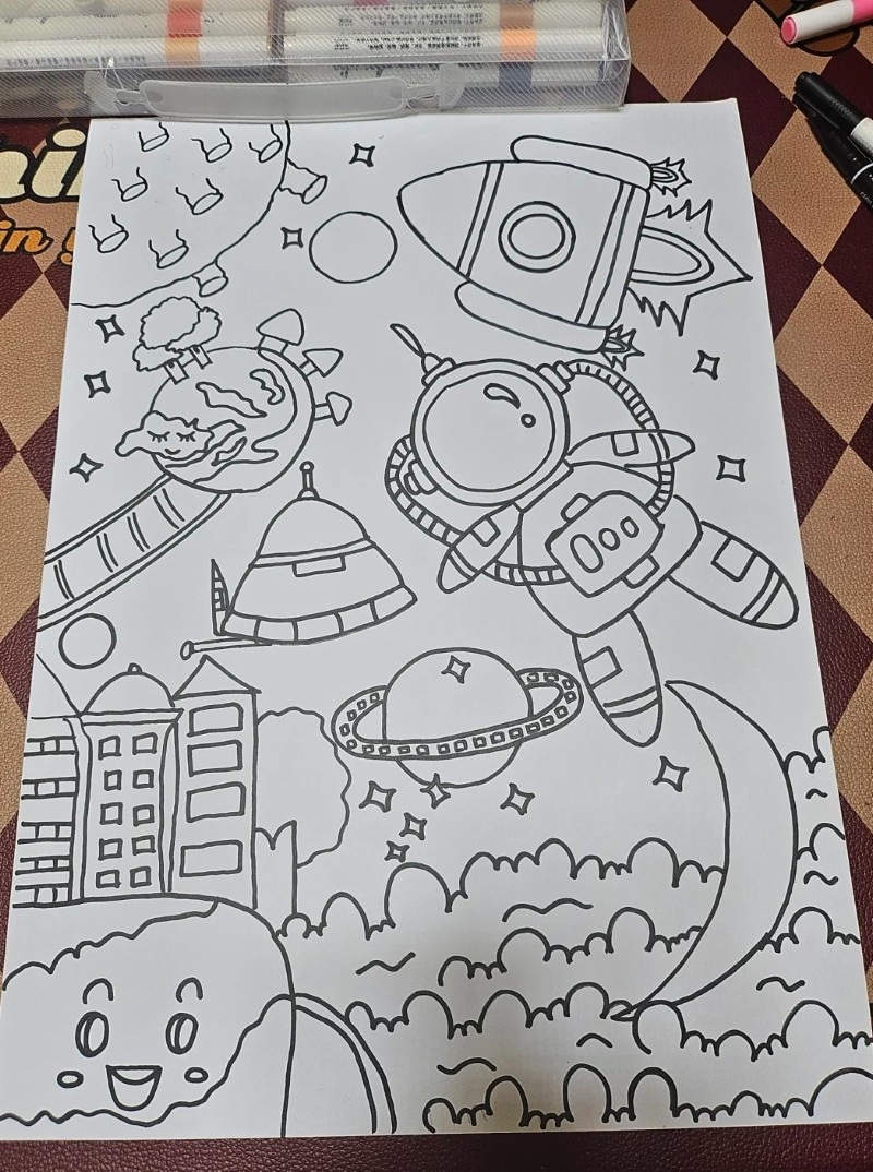 tranh vẽ vũ trụ đẹp 23