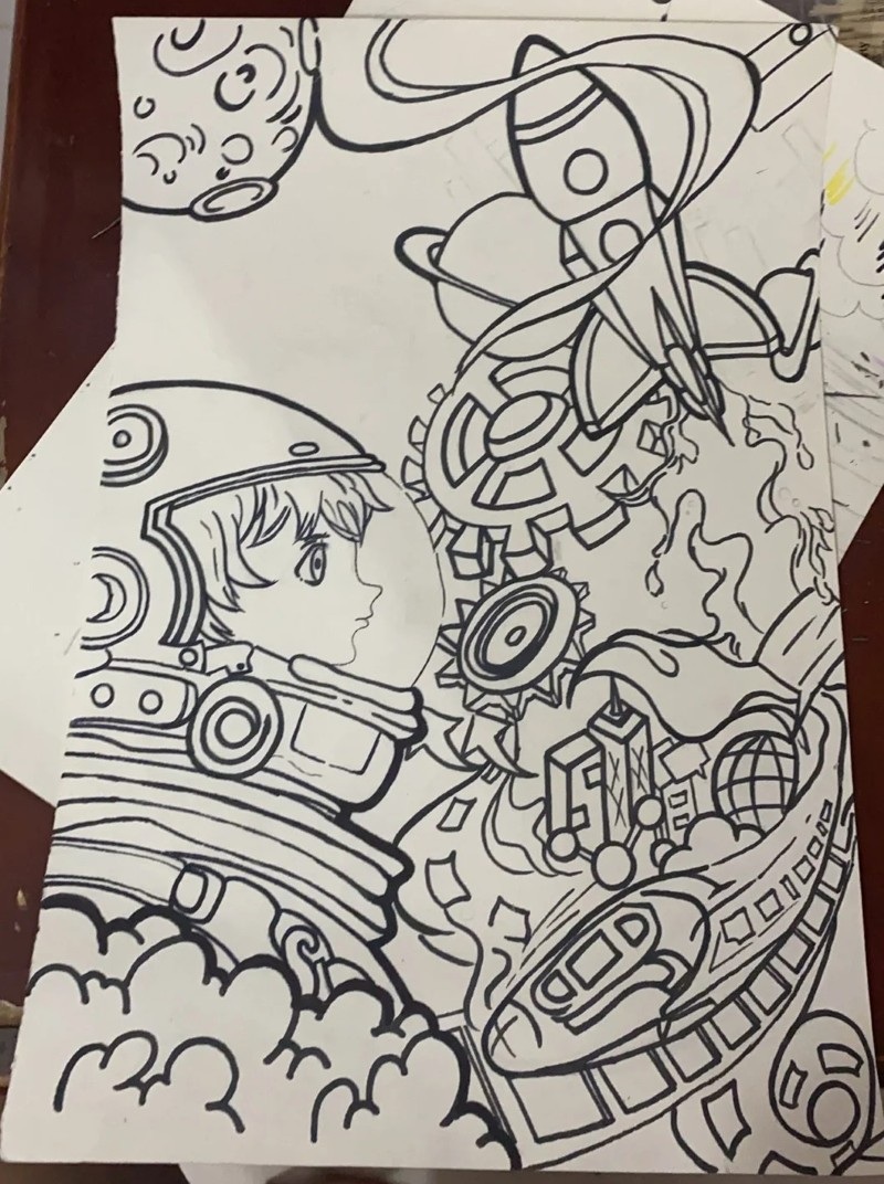 tranh vẽ vũ trụ đẹp 26