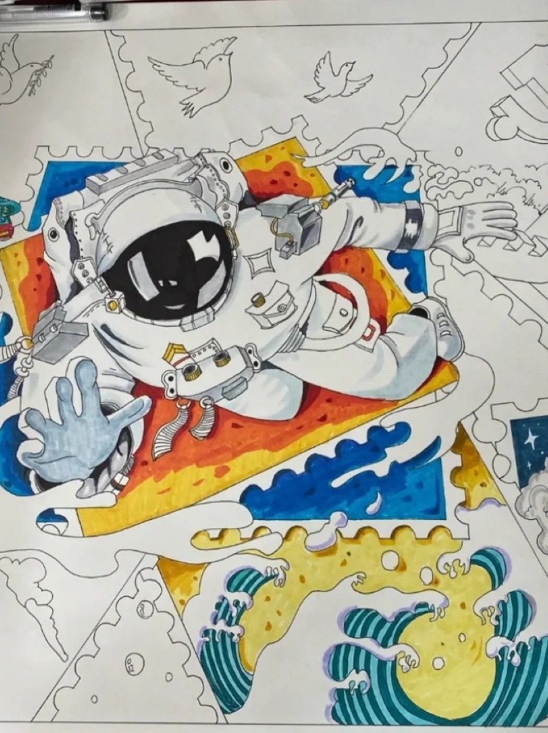 tranh vẽ vũ trụ đẹp 29