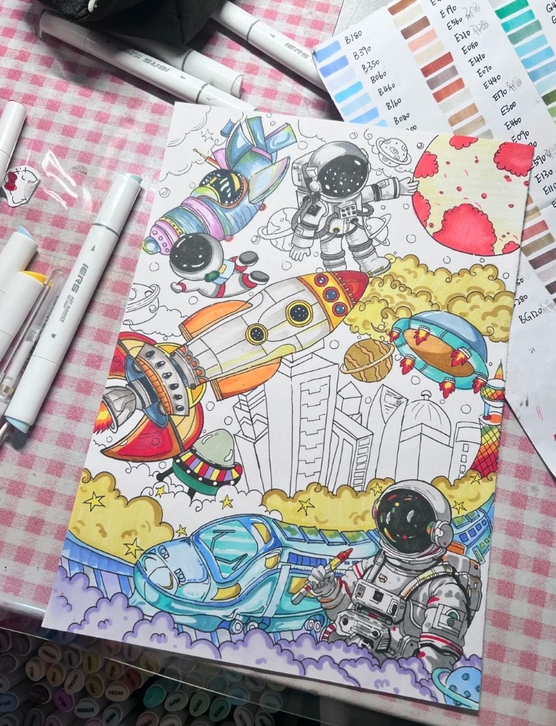 tranh vẽ vũ trụ đẹp 34