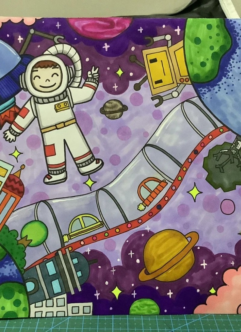 tranh vẽ vũ trụ đẹp 36