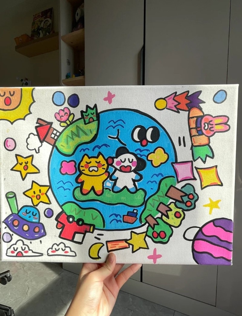 tranh vẽ vũ trụ đẹp 40 