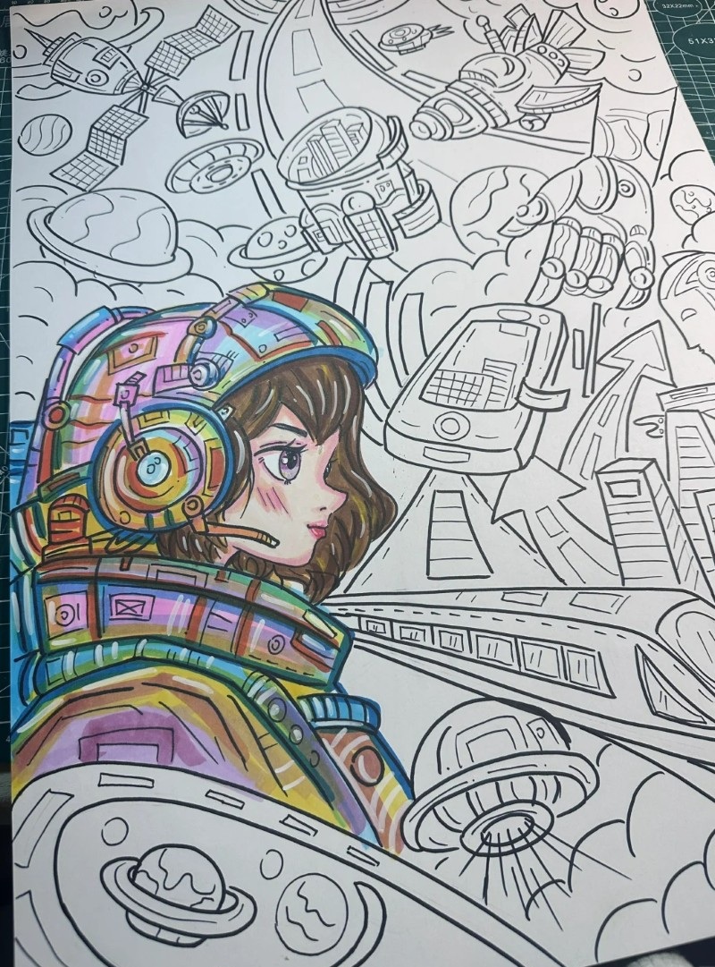 tranh vẽ vũ trụ đẹp 7