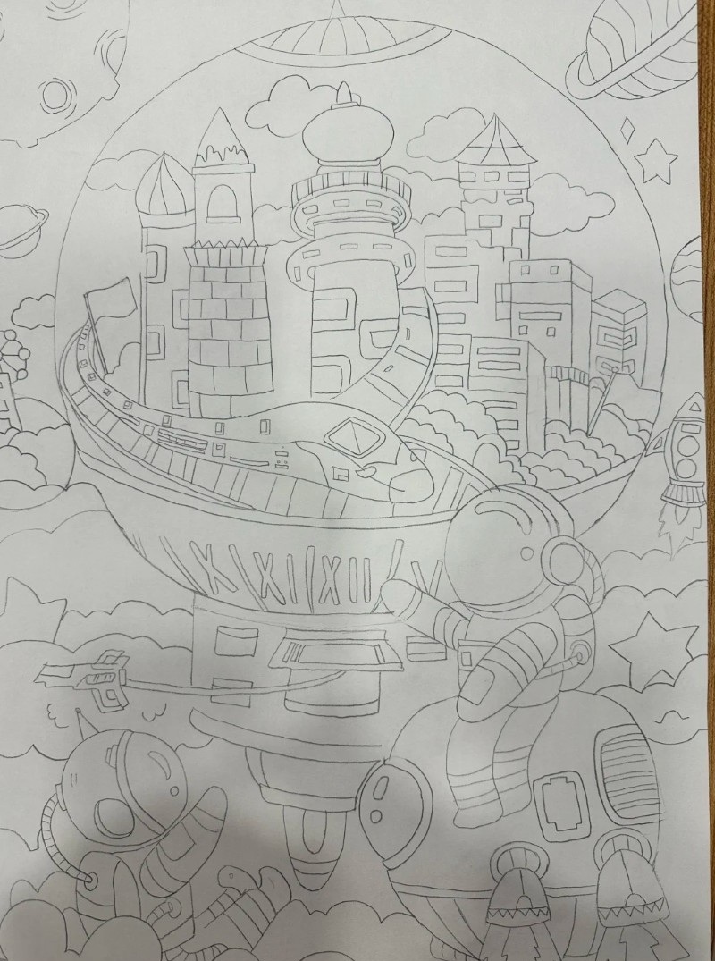 tranh vẽ vũ trụ đẹp 8