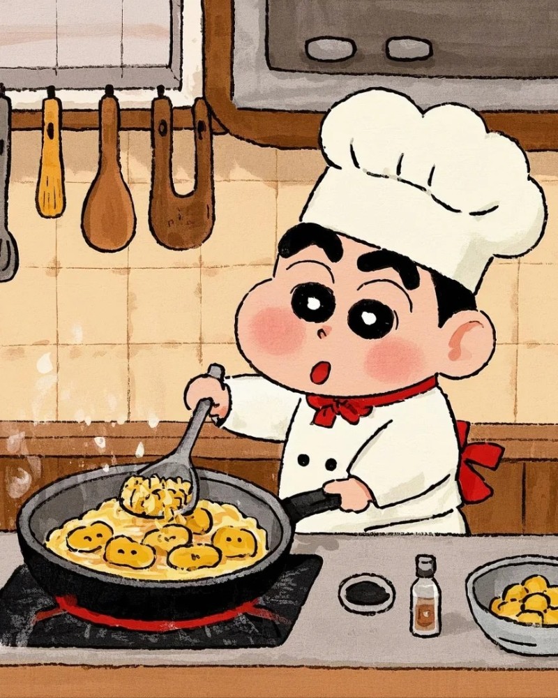 vẽ tranh đầu bếp 14