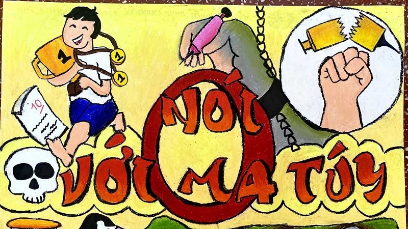 vẽ tranh phòng chống tệ nạn xã hội 12