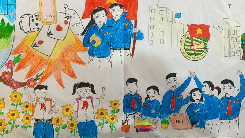 vẽ tranh phòng chống tệ nạn xã hội 3