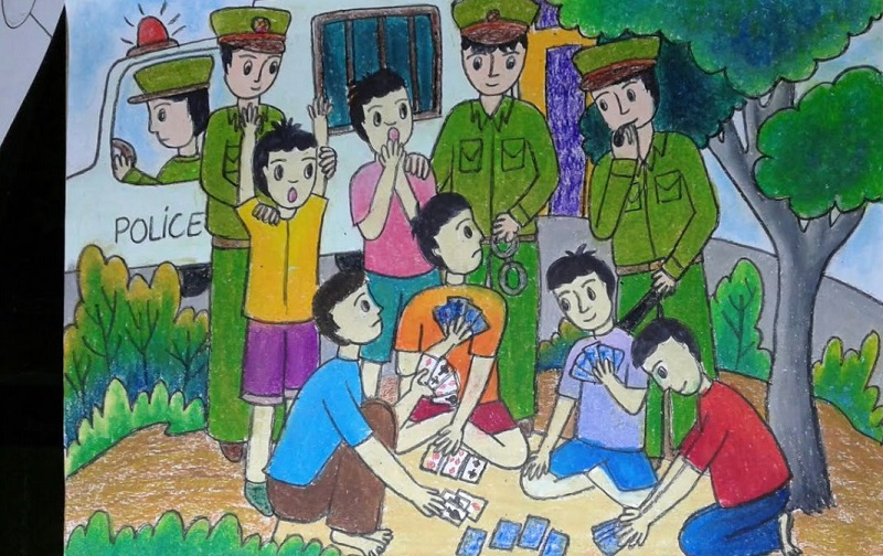 vẽ tranh phòng chống tệ nạn xã hội 30