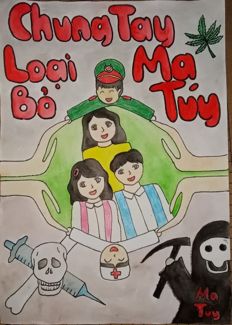 vẽ tranh phòng chống tệ nạn xã hội 33