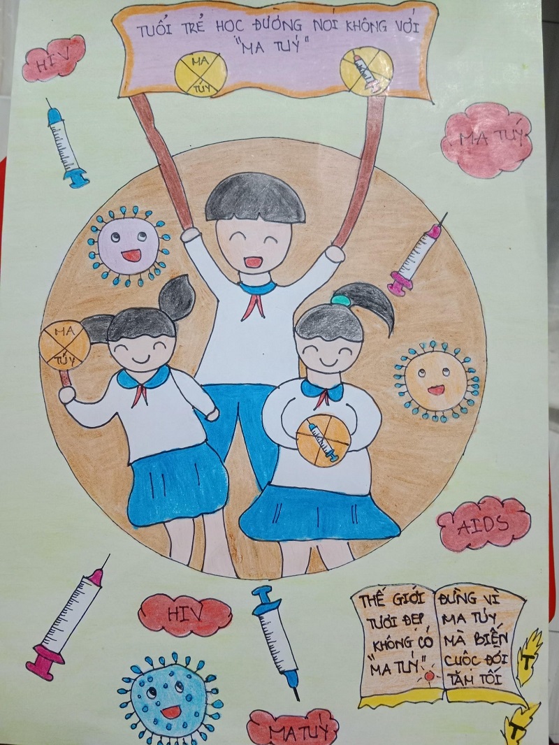 vẽ tranh phòng chống tệ nạn xã hội 34