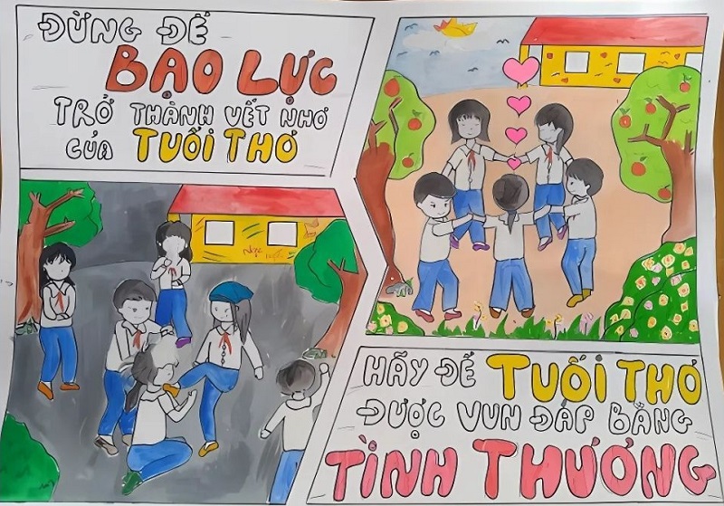 vẽ tranh phòng chống tệ nạn xã hội 4