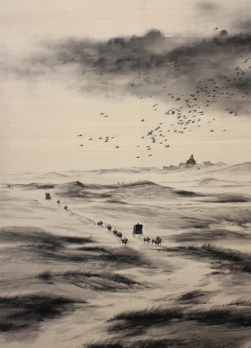 vẽ tranh thủy mặc 1