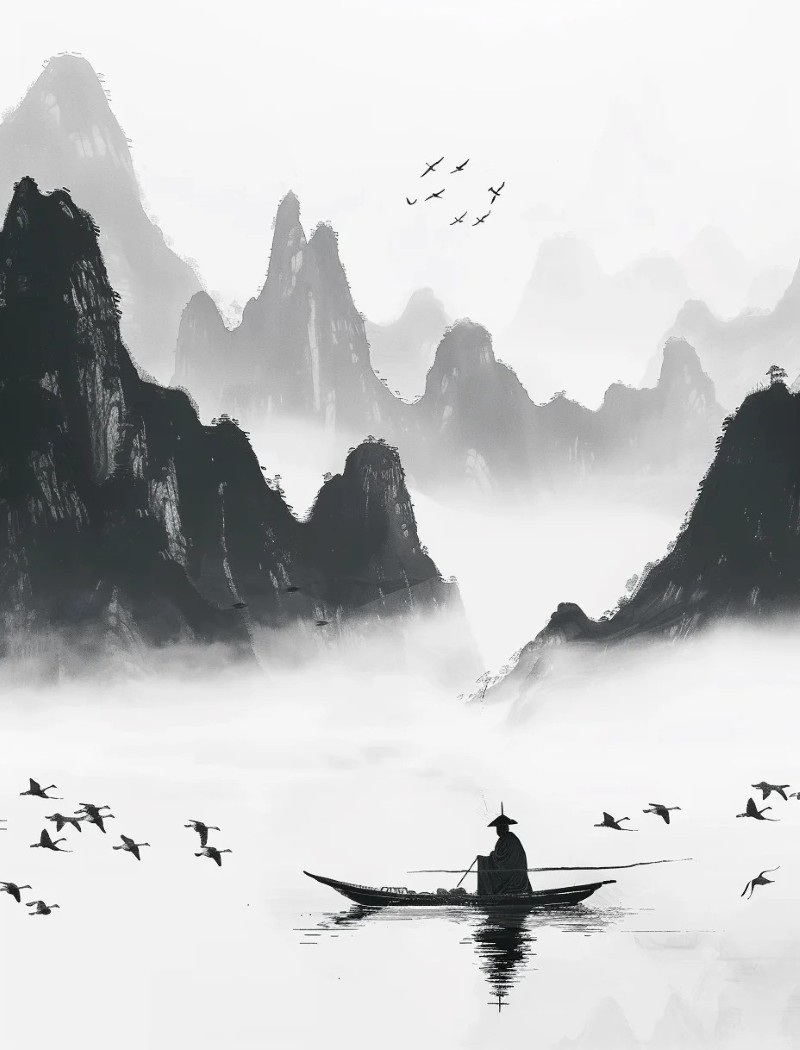 vẽ tranh thủy mặc 20