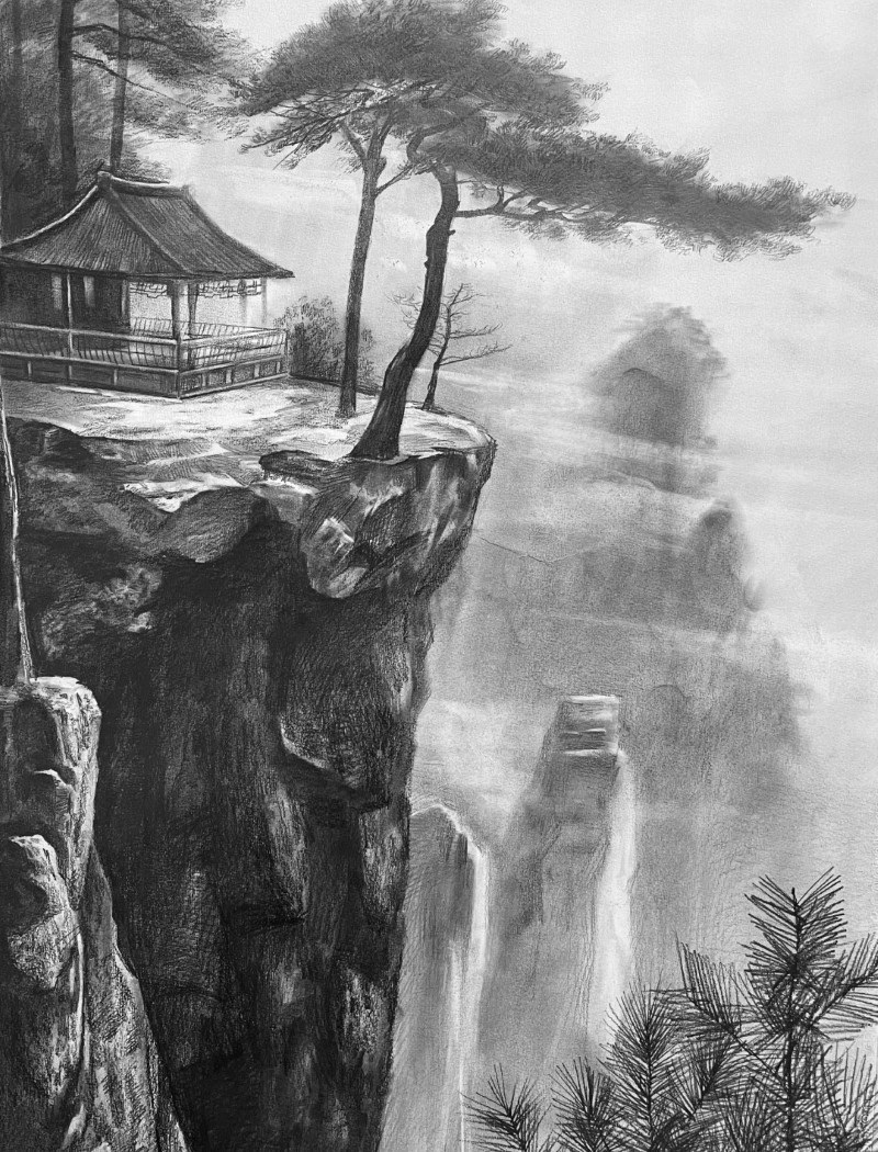 vẽ tranh thủy mặc 29