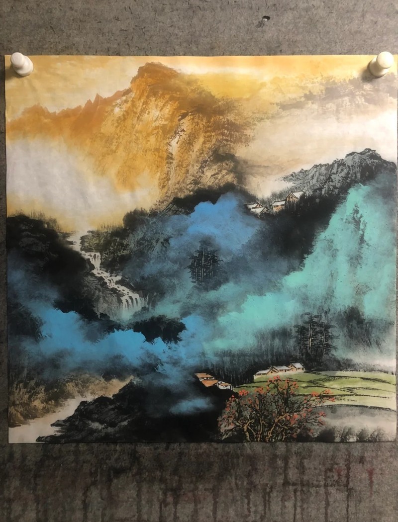 vẽ tranh thủy mặc 33