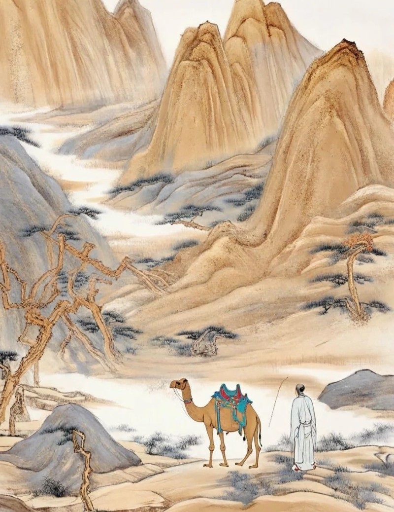 vẽ tranh thủy mặc 4