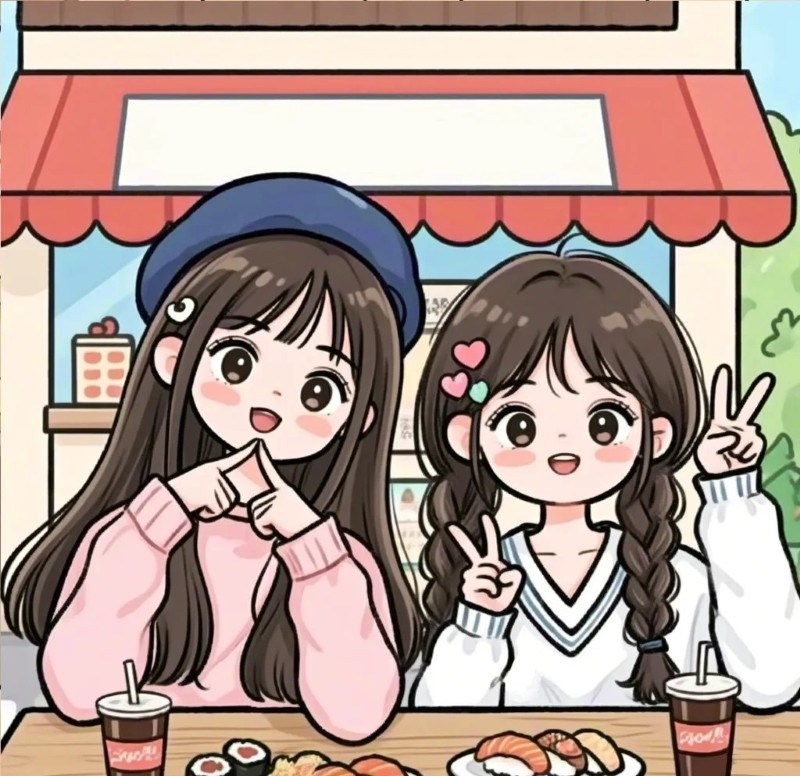 ảnh bạn thân chibi 15