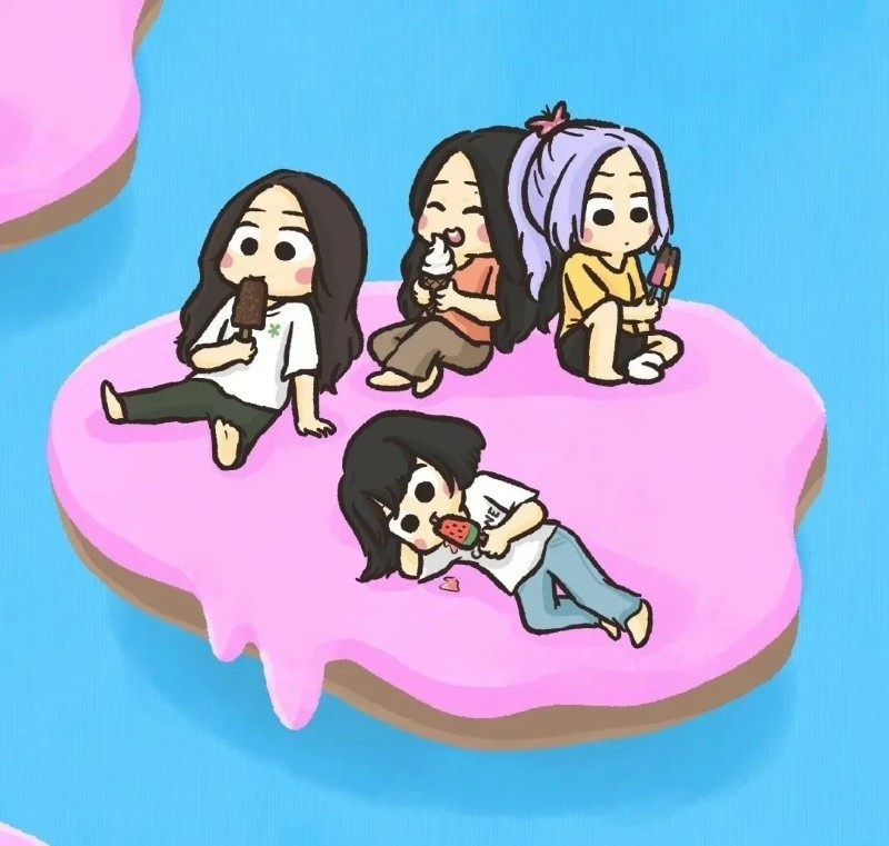 ảnh blackpink chibi 21