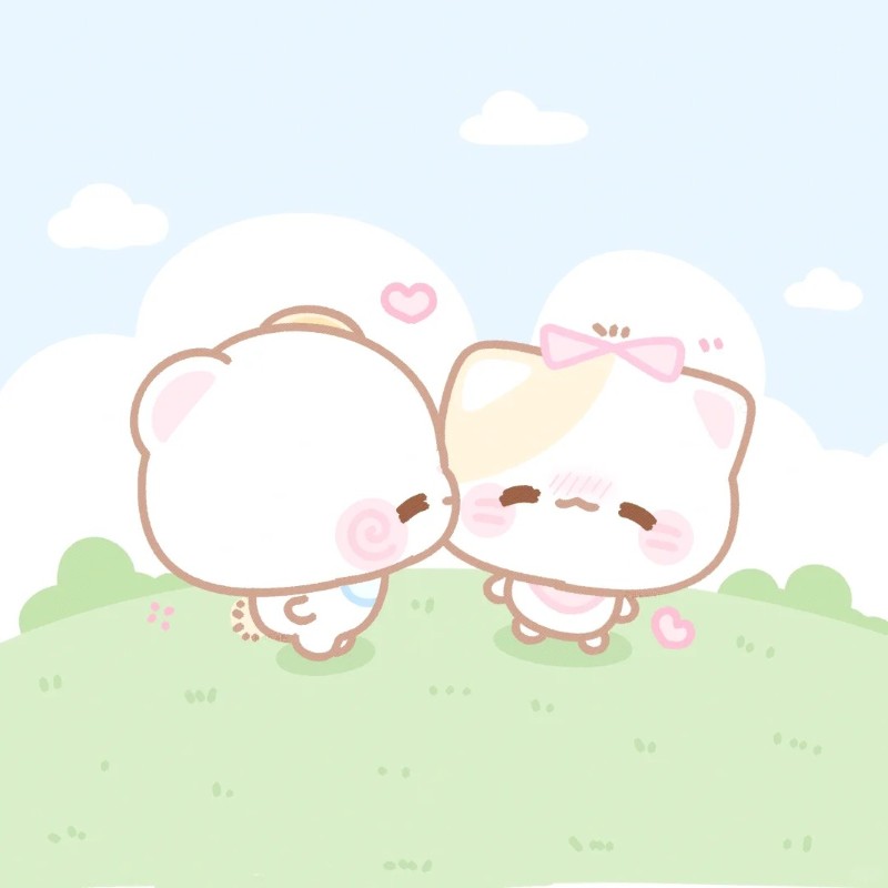 ảnh cặp đôi anime chibi cute 1