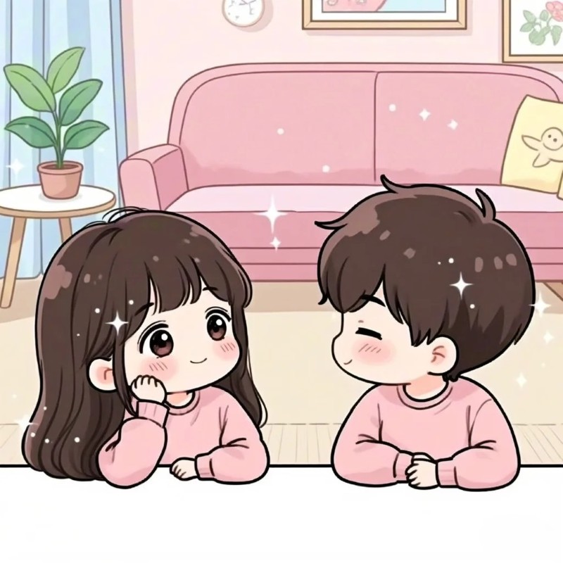 ảnh cặp đôi anime chibi cute 4