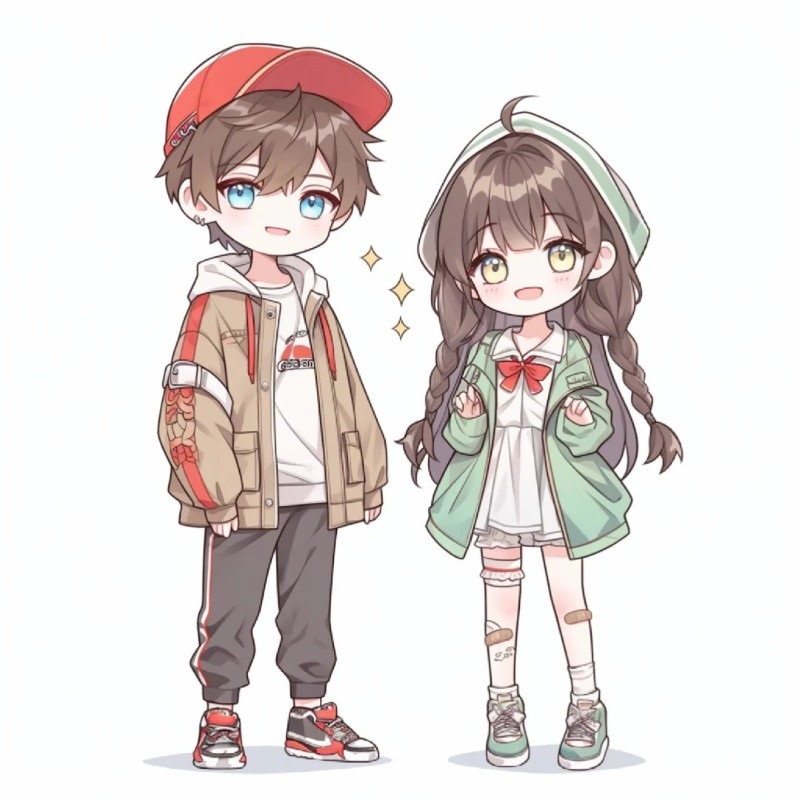 ảnh cặp đôi anime chibi cute 48