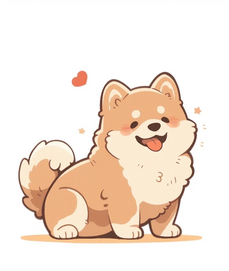 ảnh chó shiba chibi​