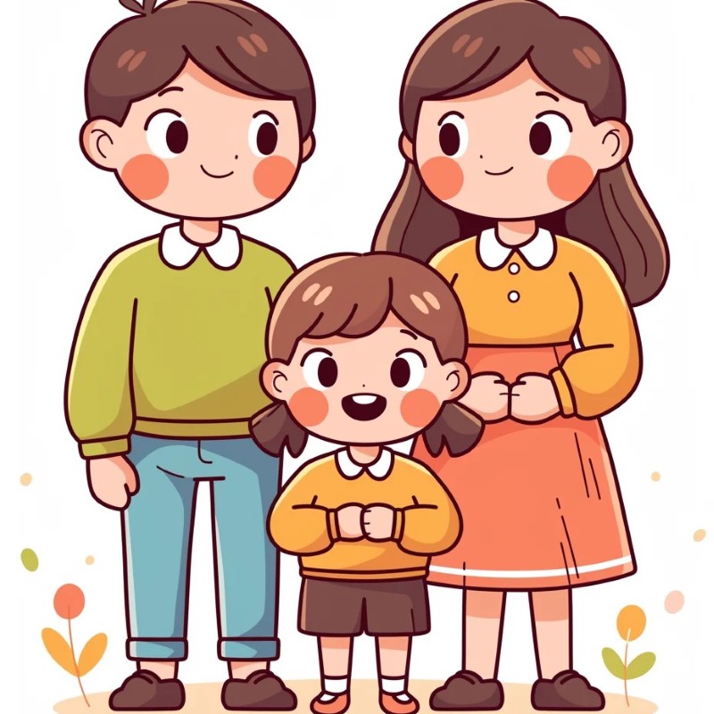 ảnh gia đình chibi 1
