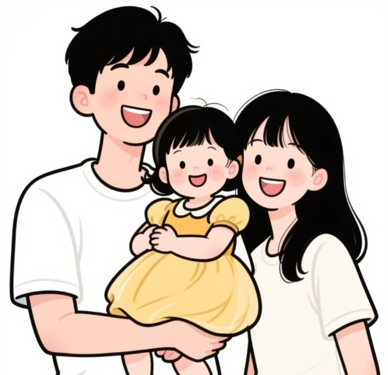 ảnh gia đình chibi 17