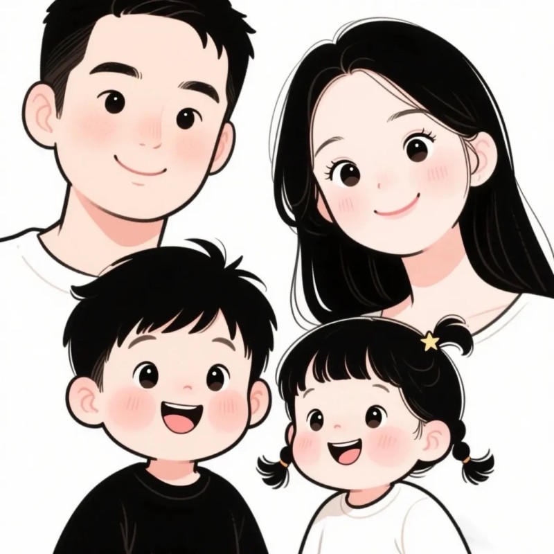 ảnh gia đình chibi 19