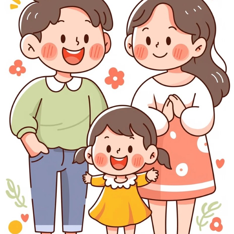 ảnh gia đình chibi 2
