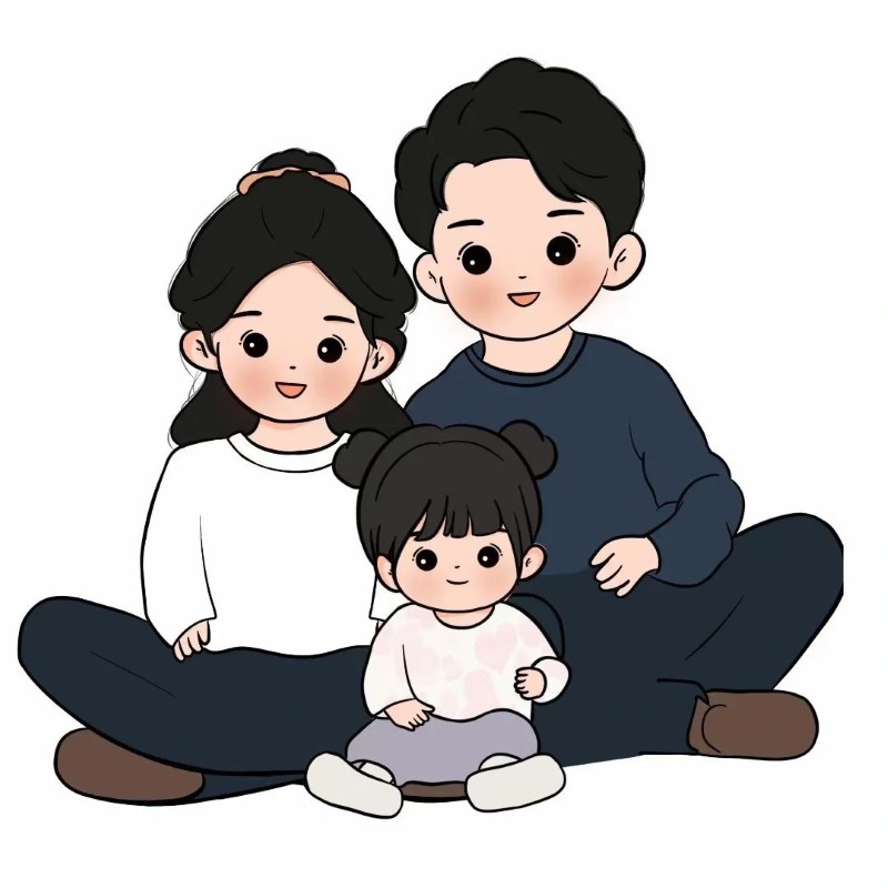 ảnh gia đình chibi 21