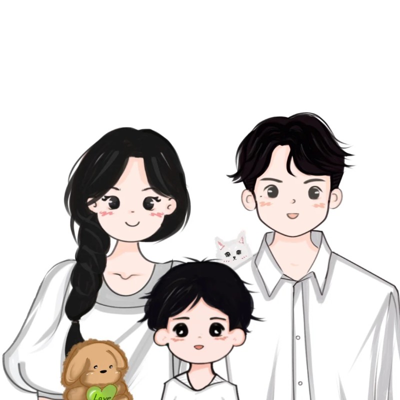 ảnh gia đình chibi 22