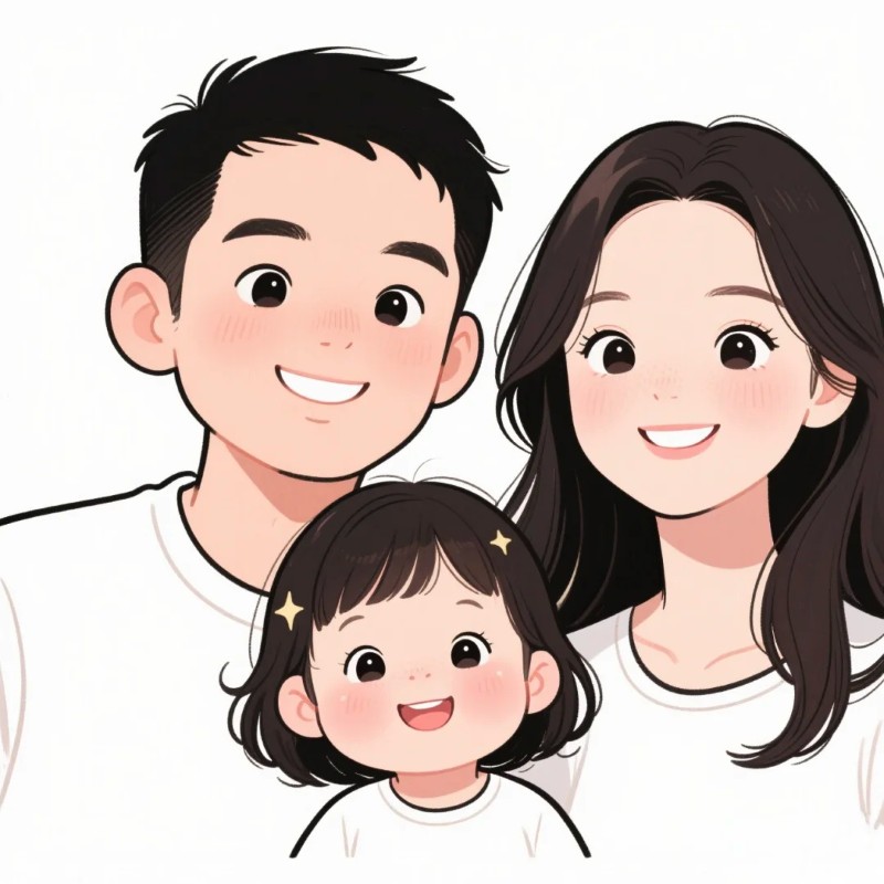 ảnh gia đình chibi 26