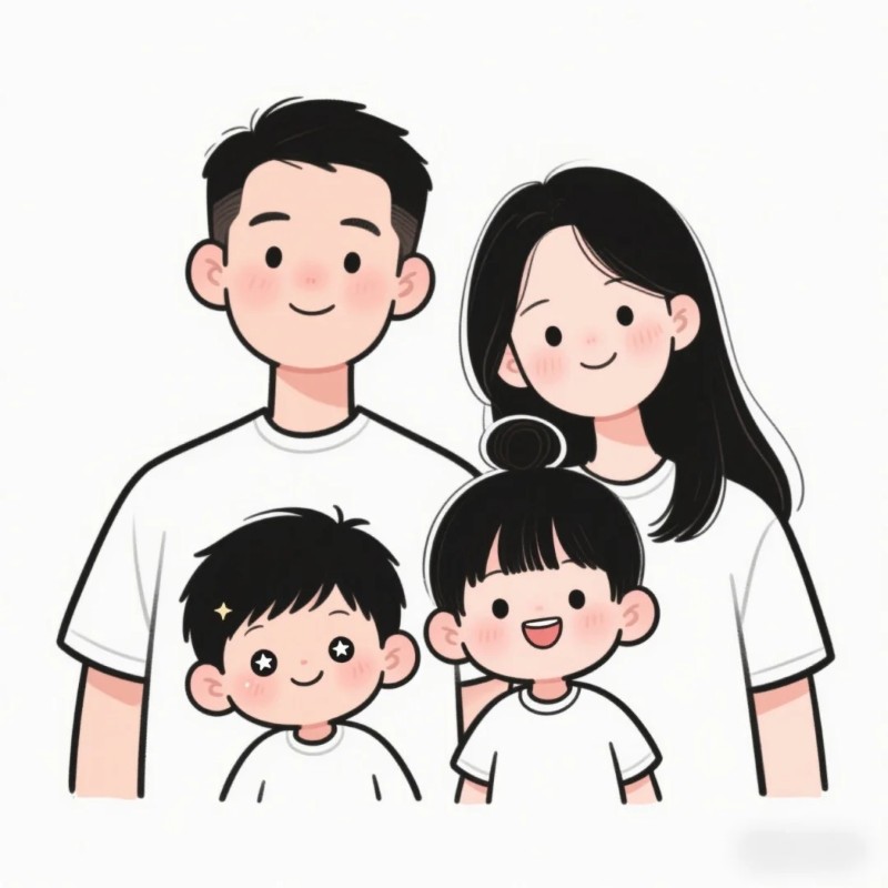 ảnh gia đình chibi 28