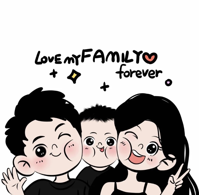ảnh gia đình chibi 31