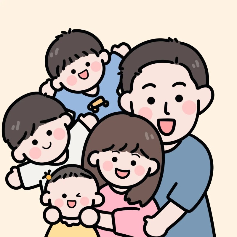 ảnh gia đình chibi 7