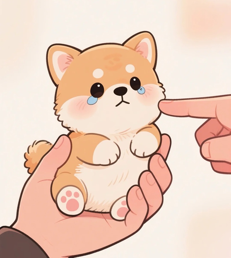 chibi chó con