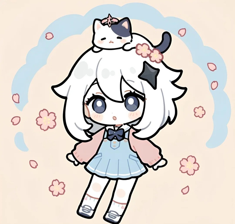 chibi cô gái