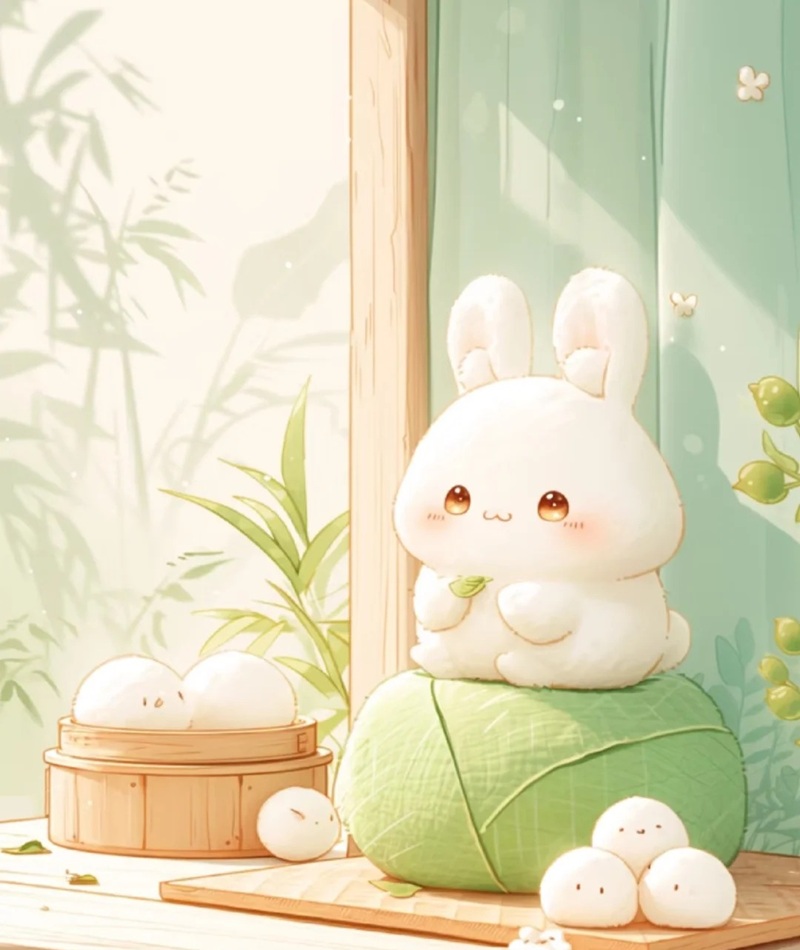 chibi con thỏ